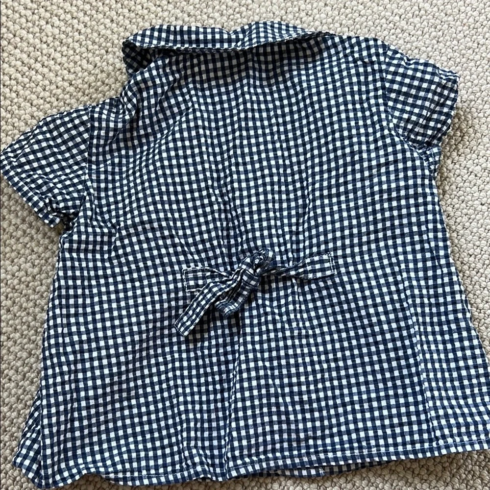 Hanna Andersson Blue and White Short Sleeve Tee - Picture 4 of 4
